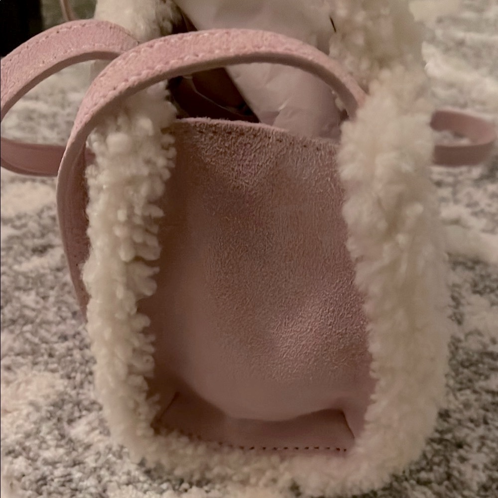 NWT Telfar x Ugg Pink Shearling Mini Bag - Picture 4 of 7